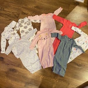 Newborn Sleep Gown Bundle - 8 pieces